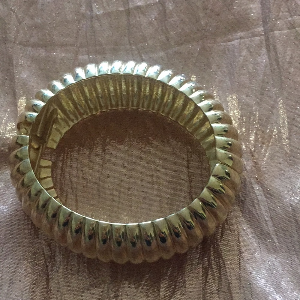 Gold cuff bracelet